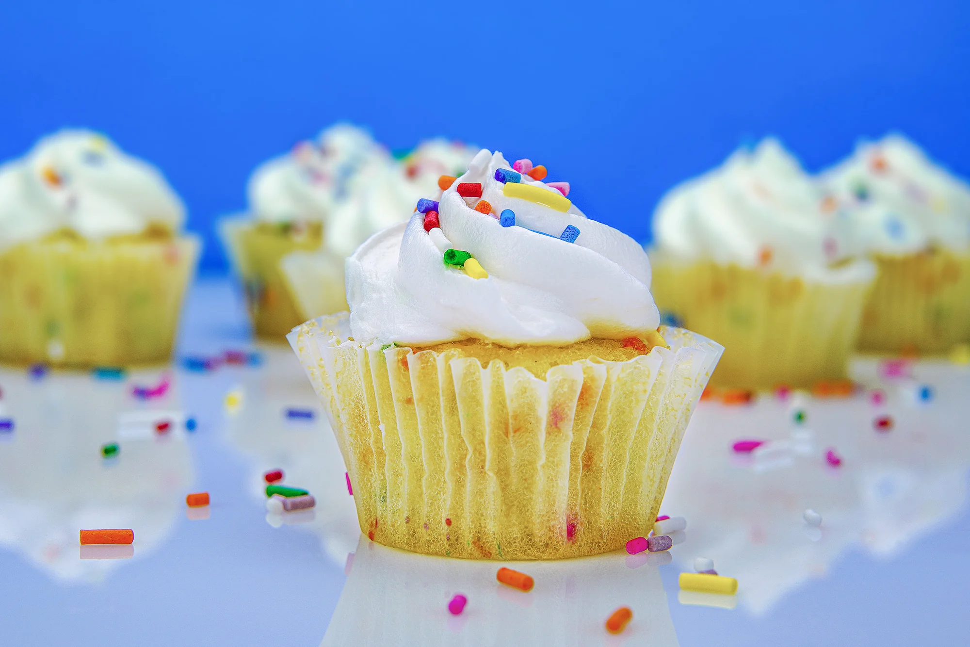 Vanilla Cupcakes — commercial photography by Tony Greeg