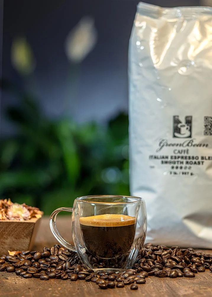 Coffee Brand Detail — commercial photography by Tony Greeg
